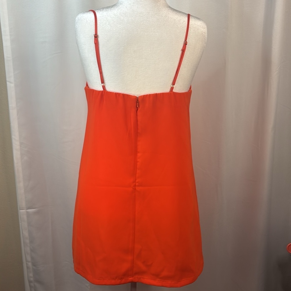 Free People Red Orange Mila Sweetheart Neckline Bustier Mini Dress- NWT - Picture 9 of 13